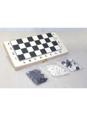 Ahşap Kutulu Satranç Tavla Seti Model 3