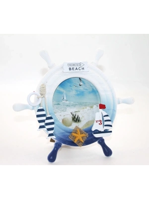 Ahşap Marin Dümenli Çerceve Alk2469