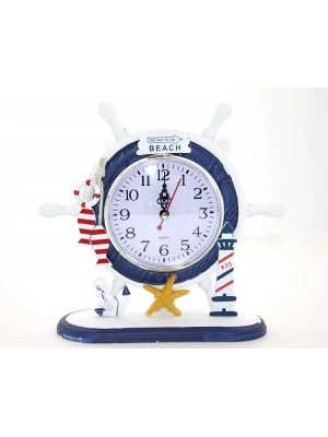 Ahşap Marin Dümenli Saat Model 3