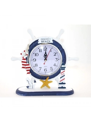 Ahşap Marin Dümenli Saat Model 3