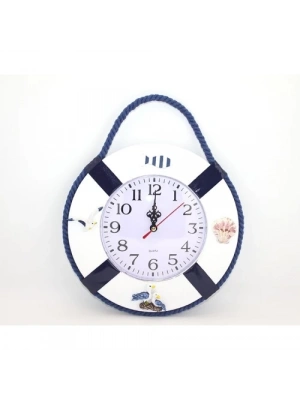 Ahşap Marin Duvara Asmalı Saat