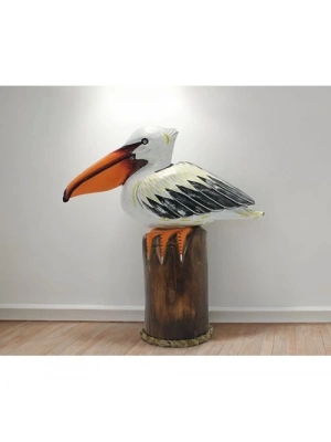 Ahşap Pelikan 45 Cm