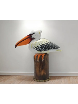 Ahşap Pelikan 45 Cm