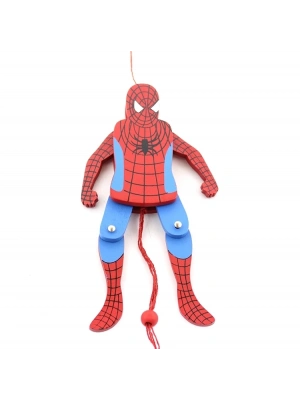 Ahşap Salanan Örümcek Adam Figürü Alk1195