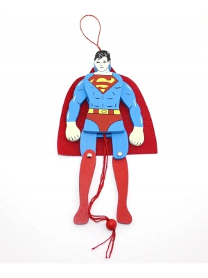 Ahşap Salanan Süperman Figürü Alk1194