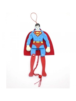 Ahşap Sallanan Süperman Figürü