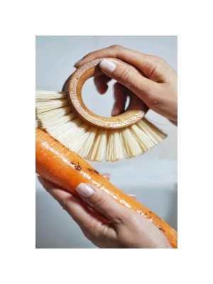 Ahşap Sebze Meyve Yıkama Fırçası