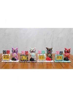 Ahşap Tekli Baykuş Takvim