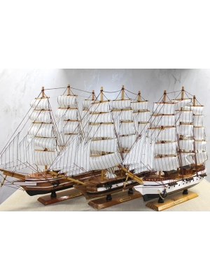 Ahşap Yelken Gemi Model 3