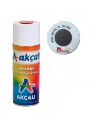 ® Akçalı Sprey Boya 400 ml 359 Metalik Siyah