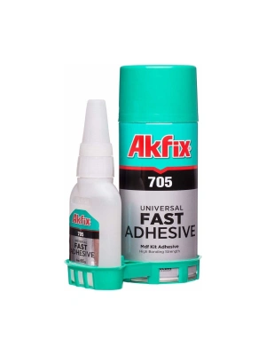 ® Akfix Hızlı Yapıştırıcı 200 ml + 50 gr Set