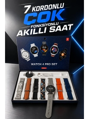 Akıllı Saat 7 Kordonlu Yeni Nesil Arama Cevaplayan Çok Fonksiyonlu