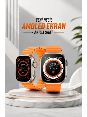 Akıllı Saat Android ve İOS Uyumlu 49 MM NFC Özelliği GPS Takibi