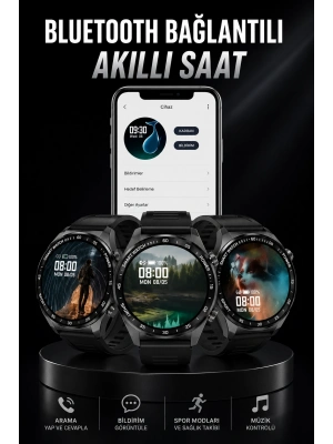 Akıllı Saat GPS VE NFC Özelliği Sesli Görüşme Dokunmstik Ekran