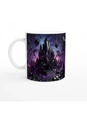 Akrep Burcu Baskılı Kahve Kupası - Büyülü Kristal Mağarası Temalı Vs1