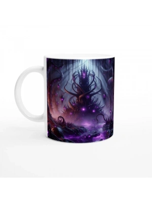 Akrep Burcu Baskılı Kahve Kupası - Elementsel Doğa Krallığı Temalı Vs2