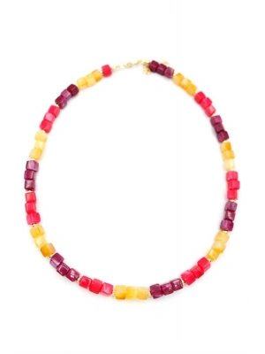 Akrilik Kolye - Fuşya