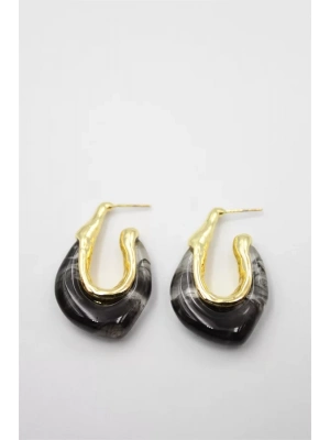 Akrilik Küpe - Siyah