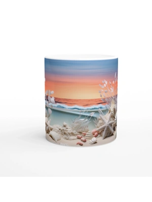 Akşam Işığında Deniz Yıldızları Kupa Bardak