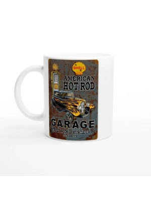 Alev Desenli Hot Rod Araba Kupa