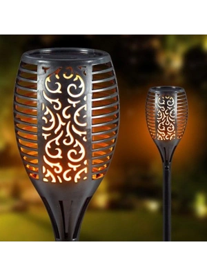 Alev Efektli Solar Bahçe Lambası (51 Cm)