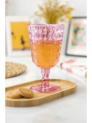 Allegra Mürdüm 6’lı Kadeh Bardak Seti 750 ml Akrilik Malzeme - Cam Değildir Kırılmaya Dayanıklı