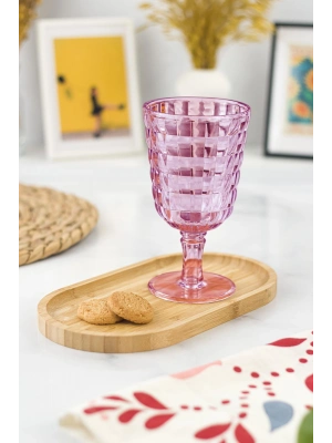 Allegra Mürdüm Kadeh Bardak - 450 ml Tekli Akrilik Malzeme - Cam Değildir Kırılmaya Dayanıklı