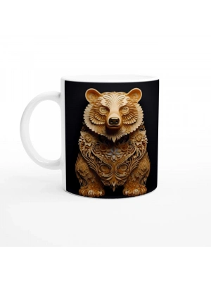 Altın Çiçekli Bohem Ayı Kupa Bardak