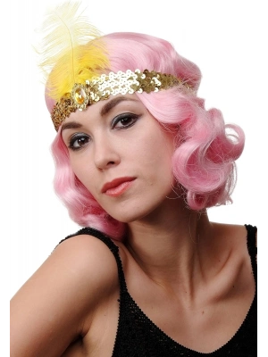 Altın Renk Çarliston Saç Bandı