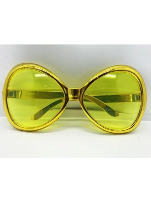 Altın Renk Yeşilçam Nostalji 80li Yıllar 90lı Yıllar Parti Gözlüğü  7x16 cm