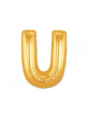 Altın Sarısı Folyo Harf Balon 1 Metre