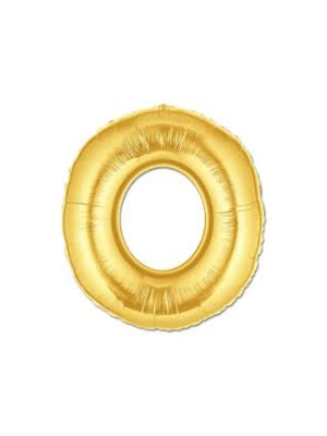 Altın Sarısı Folyo O Harfi Balon 1 Metre