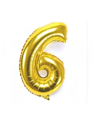 Altın Sarısı Folyo Rakam Balon 1 Metre