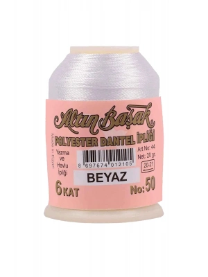 Altınbaşak Oya ve Dantel İpi 20 gr - Royaleks - No: BEYAZ