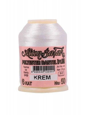 Altınbaşak Oya ve Dantel İpi 20 gr - Royaleks - No: KREM