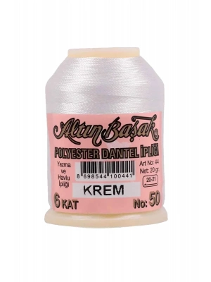 Altınbaşak Oya ve Dantel İpi 20 gr - Royaleks - No: KREM