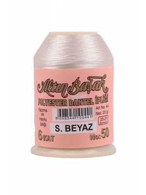 Altınbaşak Oya ve Dantel İpi 20 gr - Royaleks - No: Ş.BEYAZ