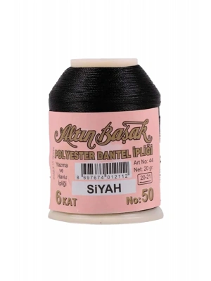 Altınbaşak Oya ve Dantel İpi 20 gr - Royaleks - No: SİYAH