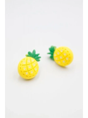 Ananas Hamur Küpe - ÇOK RENKLİ