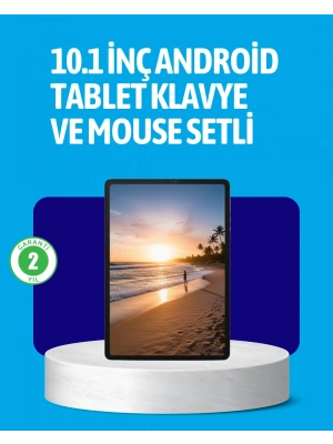 Android 15 Tablet Klavyeli Mouse’lu Profesyonel Set