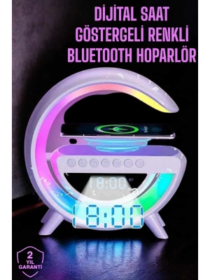 Android Uyumlu Akıllı Bluetooth Hoparlör Kablosuz Şarj Cihazı Standı