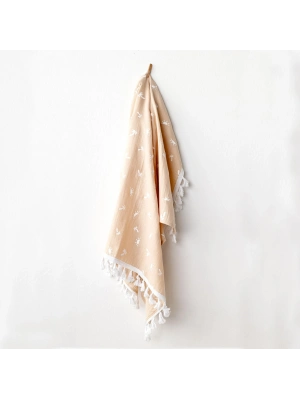 Andywawa AC24514 Müslin Smil All Day 95x85 Bebek Battaniye Beige