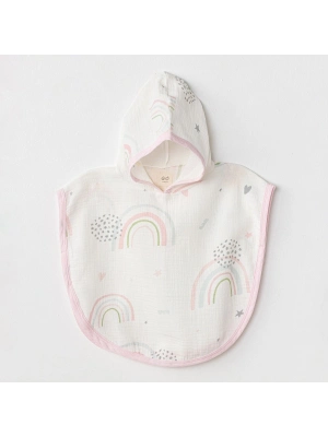 Andywawa AC24666 Müslin Have A Nice Day Bebek Panço Pink White