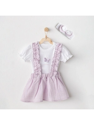 Andywawa AC25577 Magical Butterfly 3Lü Takım Lila