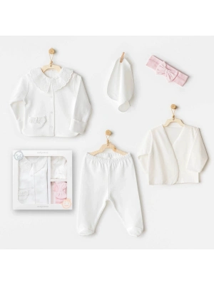 Andywawa AC25650 Cuddly Bunny Bear 5Li Hastane Çıkışı Ecru Pink