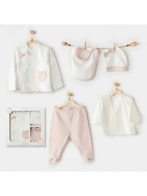 Andywawa AC25950 Ballerina 5 Parça Hastane Çıkışı Ekru