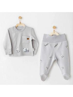 Andywawa AC26024 Keep Smiling 2li Zıbın Takım Grey