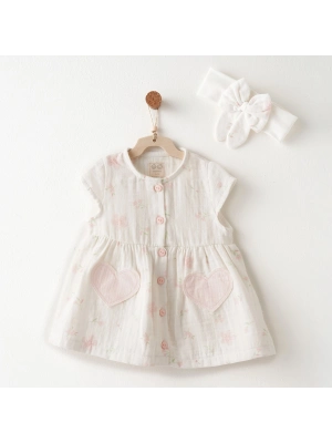 Andywawa AC26616 Lovely Day Elbise Takım Ekru