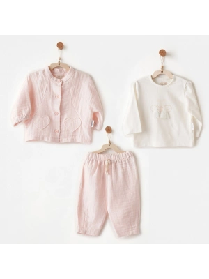 Andywawa AC26621 Lovely Day 3lü Takım Pink