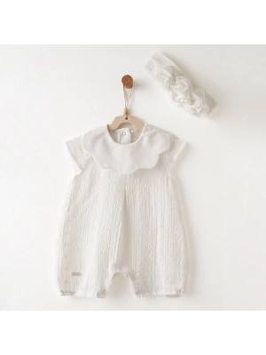 Andywawa AC26641 Baby Chic Tulum Takım Ekru